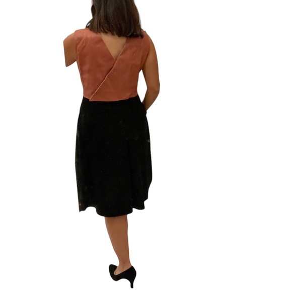 Vegan Leather Vest Dress, Midi Length with Pockets - Picture 10 of 11